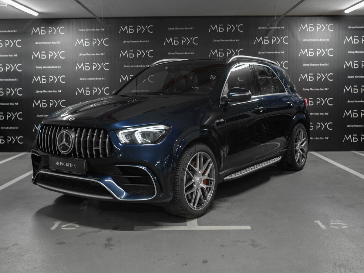 Mercedes-Benz GLE AMG II поколение (V167) 63 AMG 4.0 AT 4Matic (612 л.с.) AMG Синий 2021 с пробегом 110 000 км
