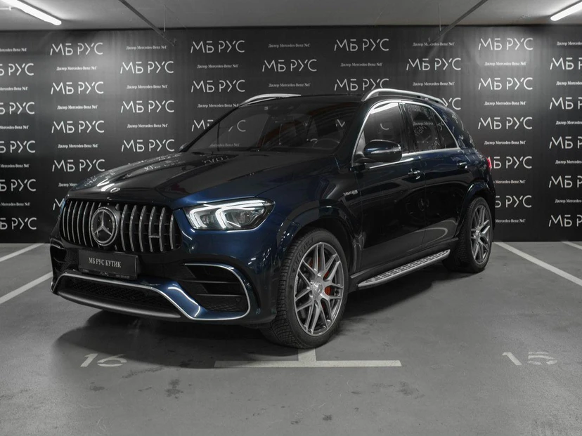 Mercedes-Benz GLE AMG II поколение (V167) 63 AMG 4.0 AT 4Matic (612 л.с.) AMG Синий 2021 с пробегом 110 000 км