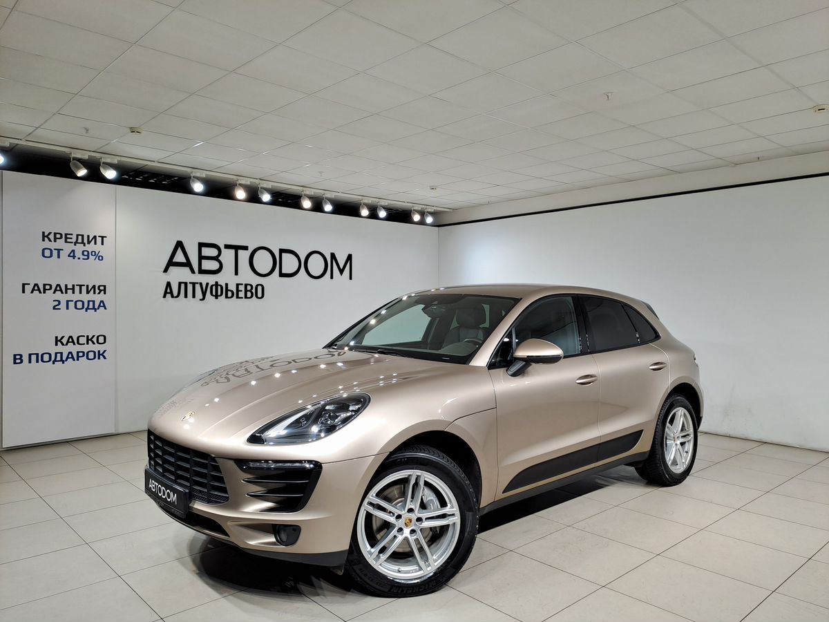 Автомобиль Porsche Macan I поколение 2.0 AMT 4WD (252 л.с.) Base Коричневый 2016 с пробегом 93 168 км