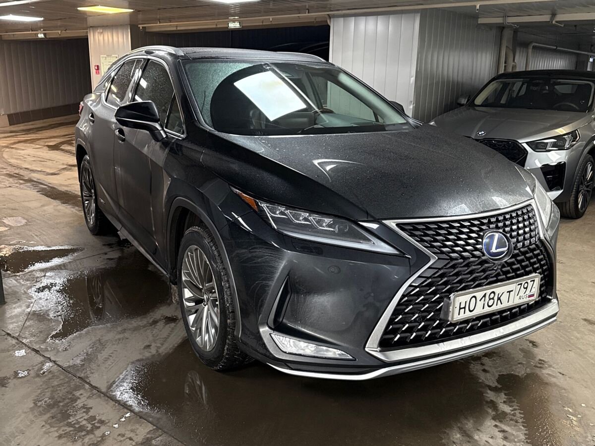 Автомобиль Lexus RX IV [рестайлинг] 3.5hyb CVT 4WD (263 л.с.) Executive Чёрный 2021 с пробегом 45 000 км