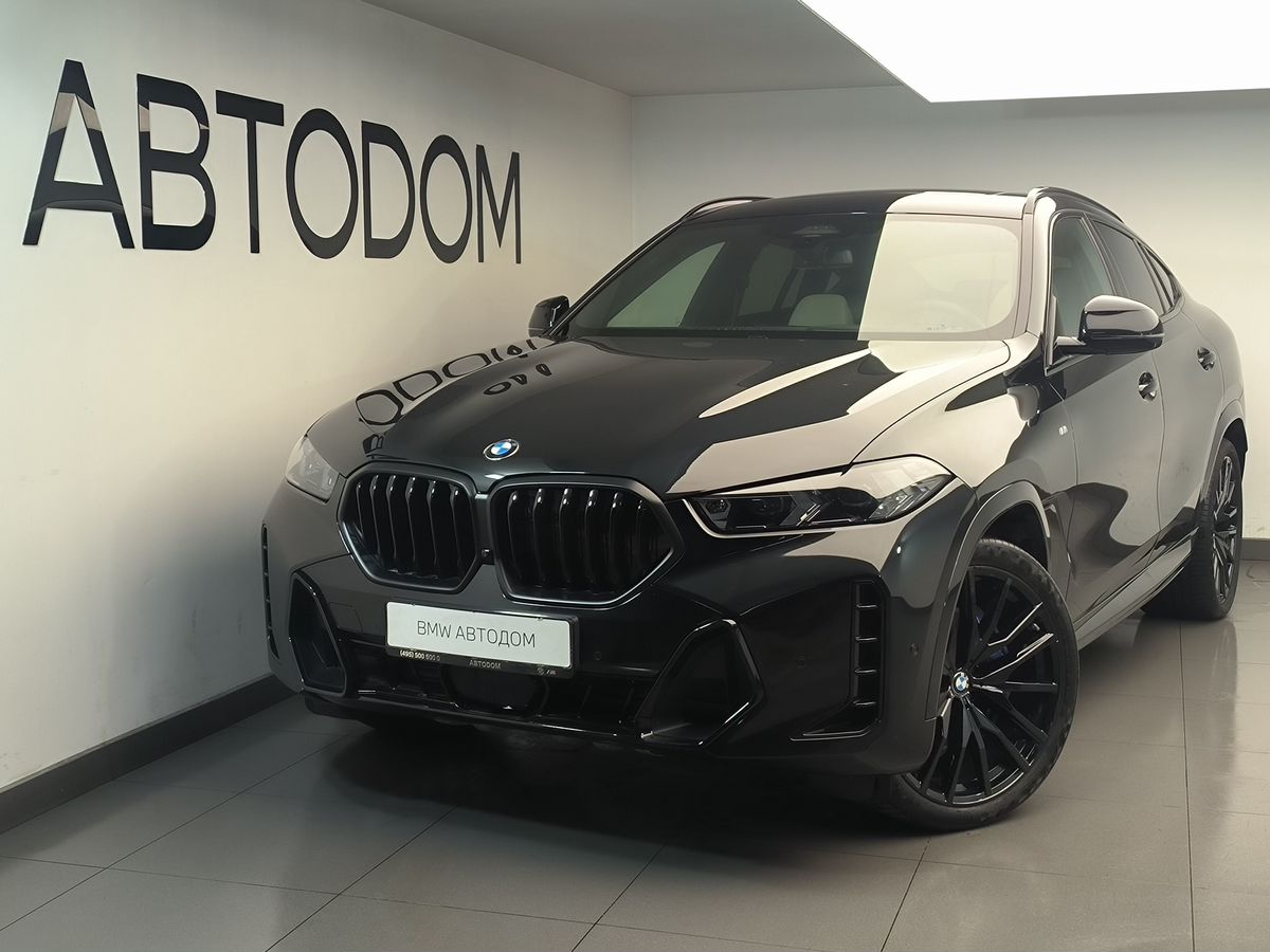 Автомобиль BMW X6 III (G06) [рестайлинг] 3.0d AT 4WD (340 л.с.) M Sport Чёрный 2025 