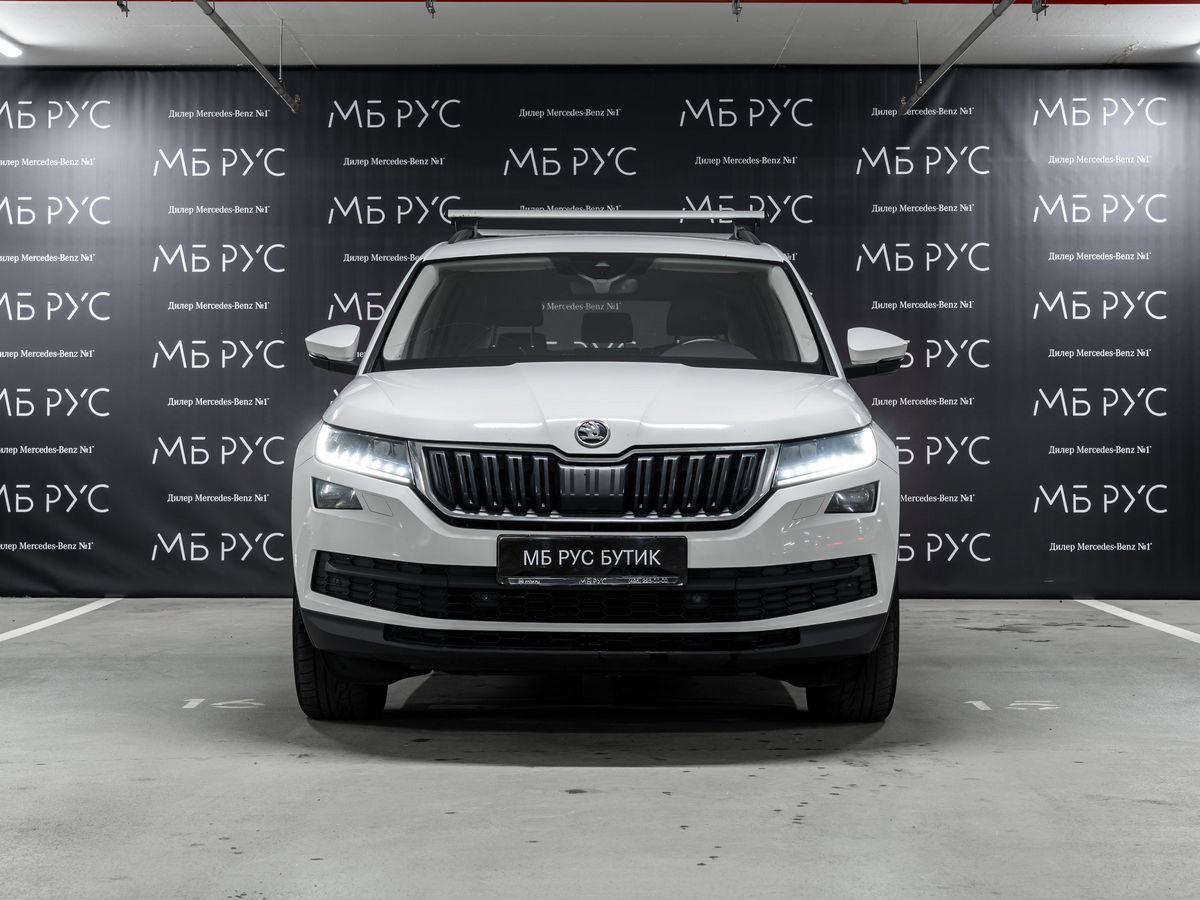 Автомобиль Skoda Kodiaq I поколение 2.0d AMT 4WD (150 л.с.) Hockey Edition Белый 2019 с пробегом 145 000 км