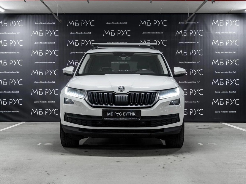 Автомобиль Skoda Kodiaq I поколение 2.0d AMT 4WD (150 л.с.) Hockey Edition Белый 2019 с пробегом 145 000 км