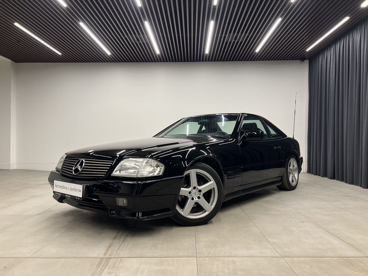 Автомобиль Mercedes-Benz SL IV поколение (R129) 3.2 AT (231 л.с.) Base Чёрный 1993 с пробегом 164 655 км