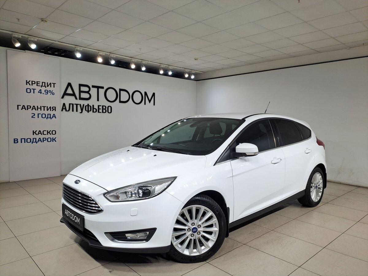 Ford Focus III [рестайлинг] 1.6 AMT (125 л.с.) Titanium Белый 2016 с пробегом 84 525 км