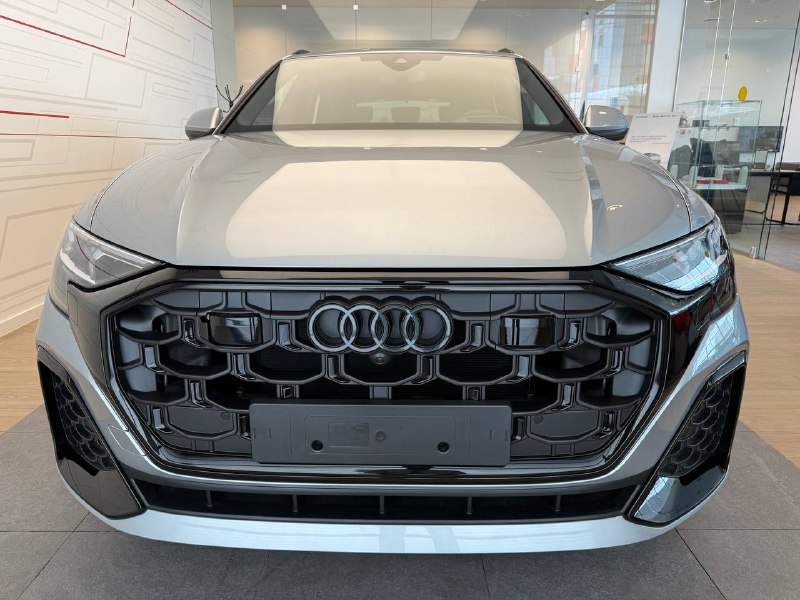 Автомобиль Audi Q8 I (4M) [рестайлинг] 3.0d AT 4WD (249 л.с.) 45 TDI Серебристый  
