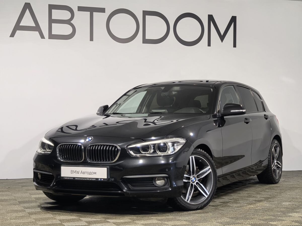 Автомобиль BMW 1 серии II (F20/F21) [2-й рестайлинг] 118 1.5 AT (136 л.с.) Special Edition Чёрный 2017 с пробегом 92 249 км