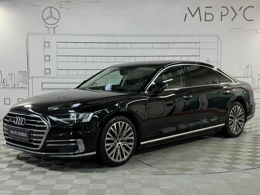 Автомобиль Audi A8 IV поколение (D5) 3.0 AT 4WD (340 л.с.) Business Чёрный 2022 с пробегом 41 000 км