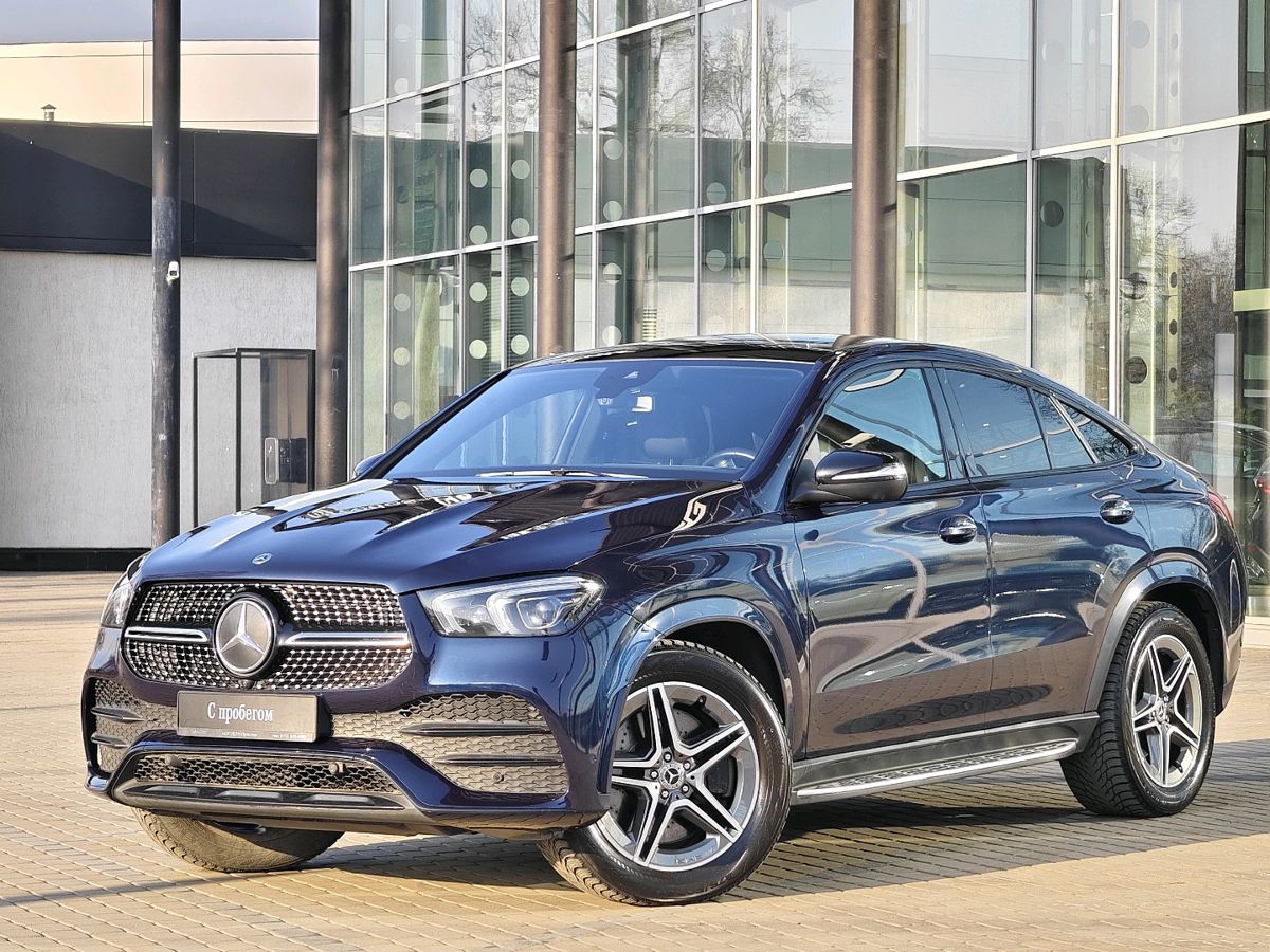 Автомобиль Mercedes-Benz GLE coupe II поколение (C167) 350 2.9d AT 4Matic (249 л.с.) Base Синий 2021 с пробегом 82 620 км