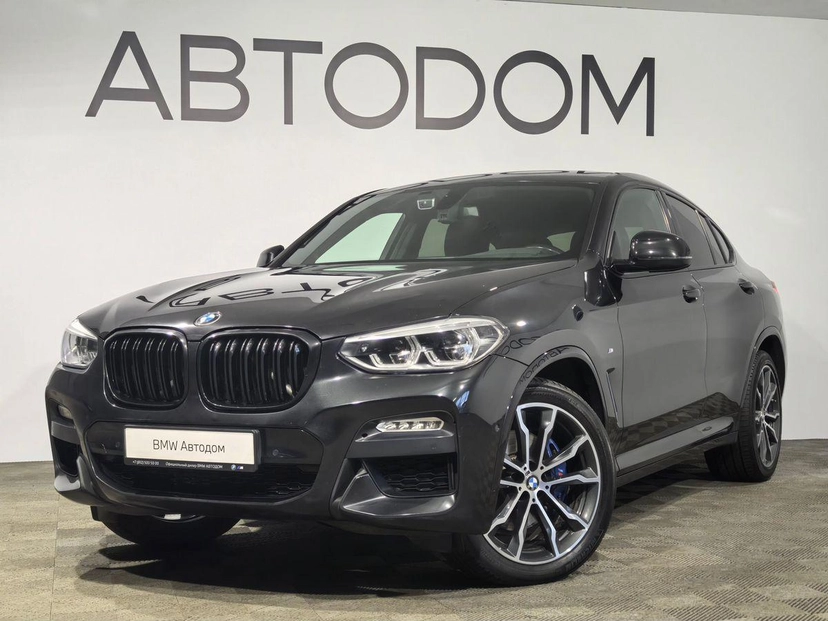 Автомобиль BMW X4 II поколение (G02) 3.0d AT 4WD (249 л.с.) M Sport Чёрный 2019 с пробегом 134 474 км