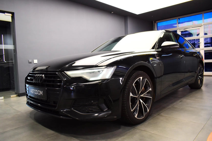 Автомобиль Audi A6 V поколение (C8) 2.0 AMT 4WD (245 л.с.) Sport Чёрный 2019 с пробегом 136 100 км