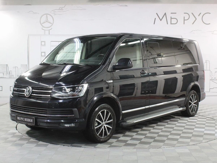 Автомобиль Volkswagen Multivan IV поколение (T6) 2.0d AMT 4WD (180 л.с.) Join Long Чёрный 2016 с пробегом 117 896 км