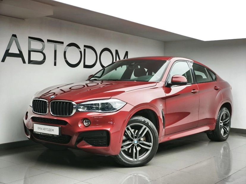 Автомобиль BMW X6 II поколение (F16) 3.0d AT 4WD (249 л.с.) M Sport Чёрный 2017 с пробегом 103 624 км