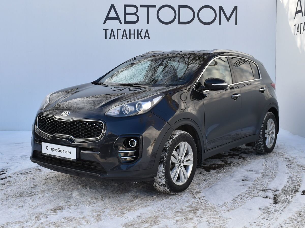 Автомобиль Kia Sportage IV поколение 2.0 AT (150 л.с.) Luxe Чёрный 2017 с пробегом 131 050 км