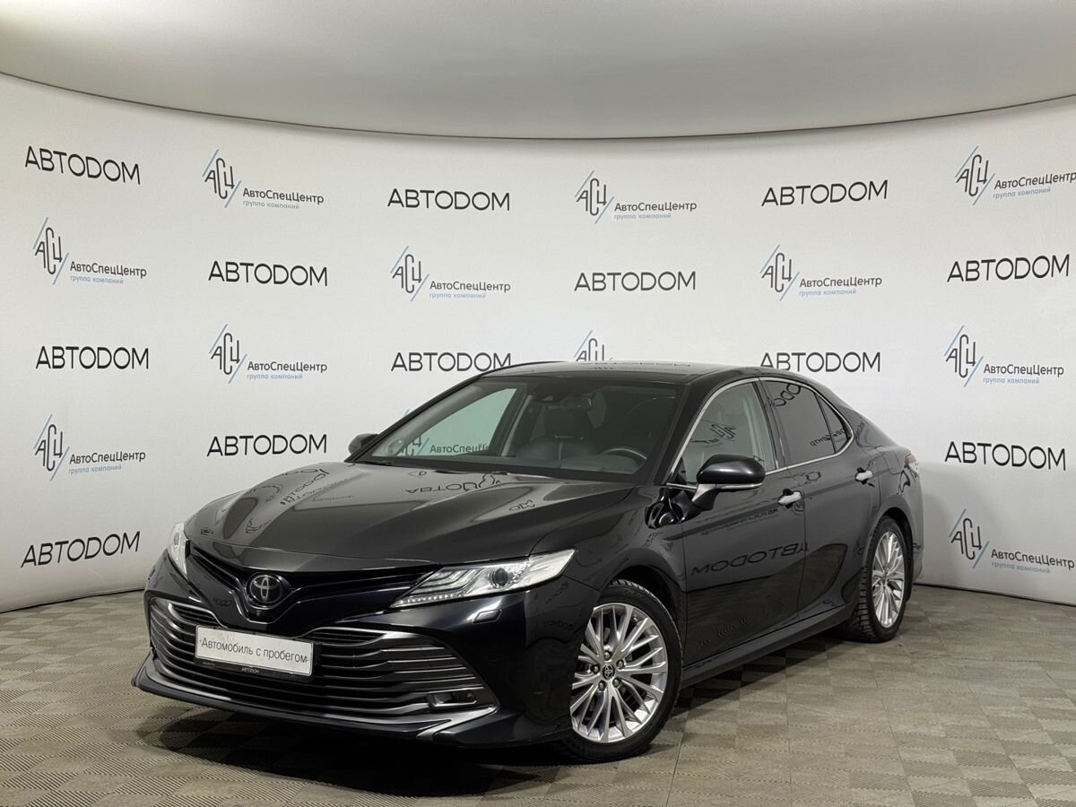 Автомобиль Toyota Camry VIII поколение (XV70) 3.5 AT (249 л.с.) Executive Safety Чёрный 2020 с пробегом 165 749 км