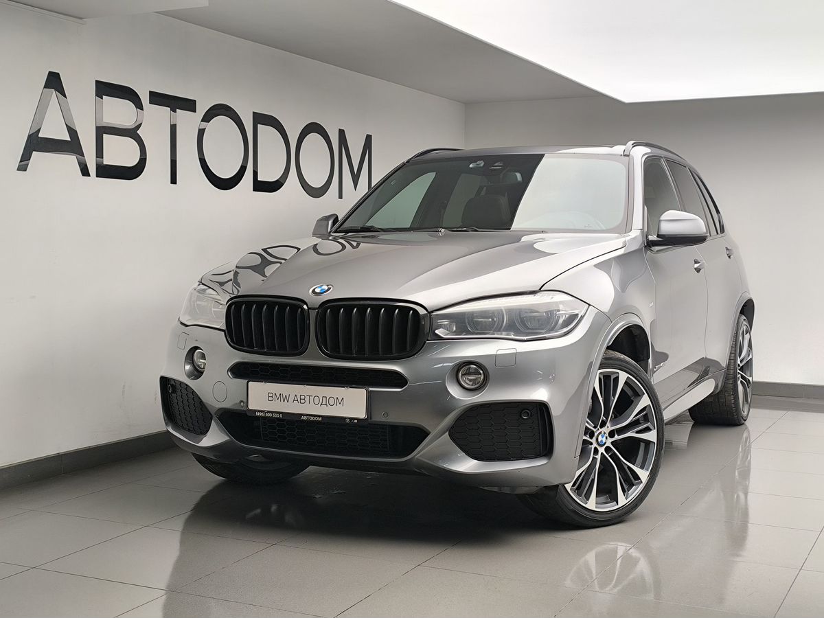 Автомобиль BMW X5 III поколение (F15) 3.0d AT 4WD (313 л.с.) Base Серый 2018 с пробегом 186 000 км