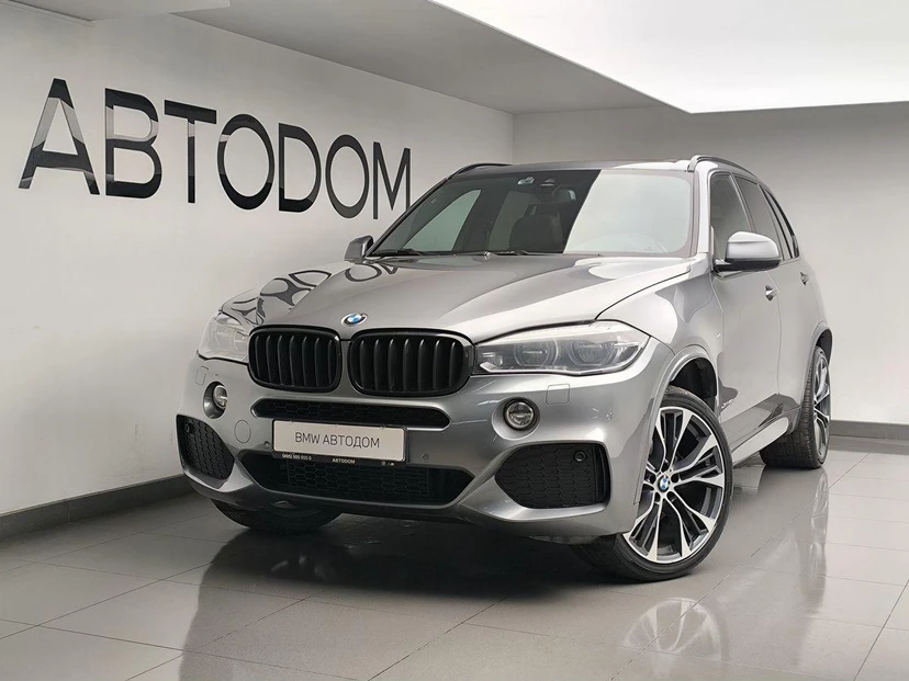Автомобиль BMW X5 III поколение (F15) 3.0d AT 4WD (313 л.с.) Base Серый 2018 с пробегом 186 000 км