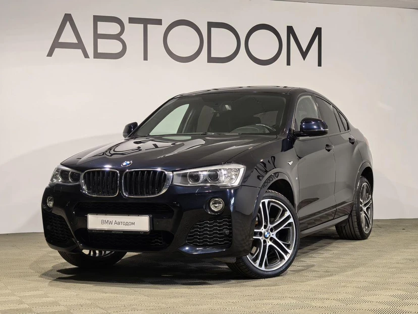 Автомобиль BMW X4 I поколение (F26) 2.0 AT 4WD (184 л.с.) M Sport Локальная сборка Чёрный 2016 с пробегом 70 314 км