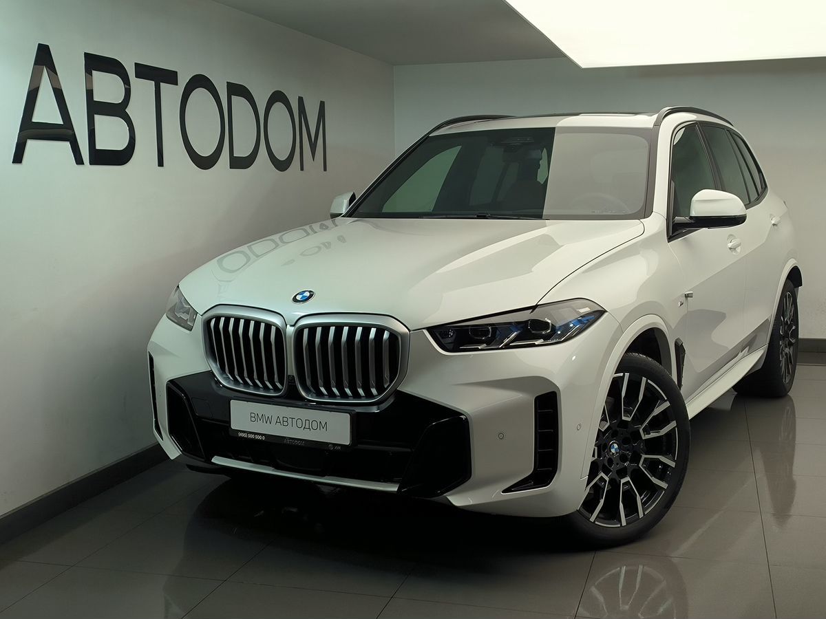 Автомобиль BMW X5 IV (G05) [рестайлинг] 3.0 AT 4WD (381 л.с.) M Sport Белый 2023 с пробегом 13 500 км