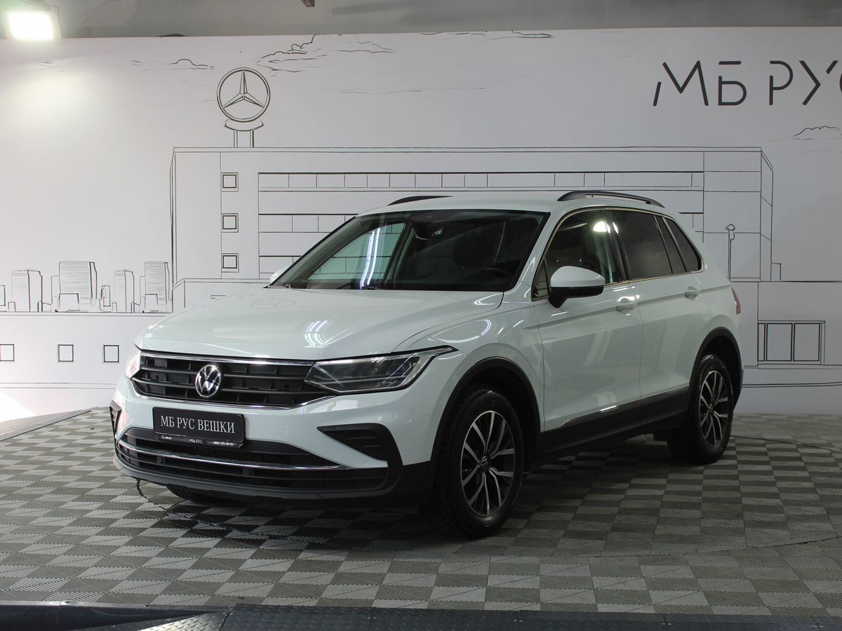Volkswagen Tiguan II [рестайлинг] 1.4 AMT 4WD (150 л.с.) Respect Белый 2022 с пробегом 84 400 км