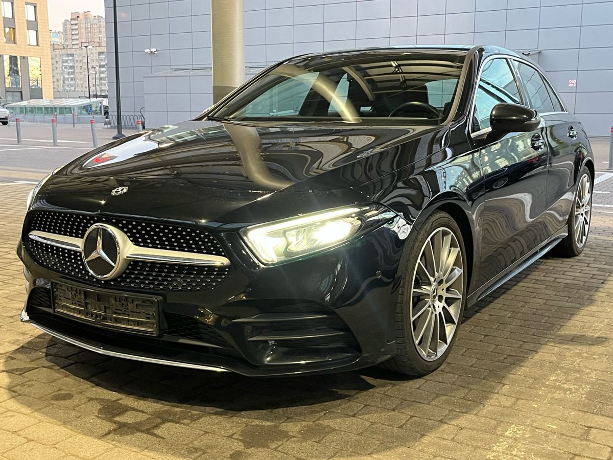 Mercedes-Benz A-Класс IV поколение (W177) 200 1.3 AMT (150 л.с.) Sport Чёрный 2020 с пробегом 47 000 км
