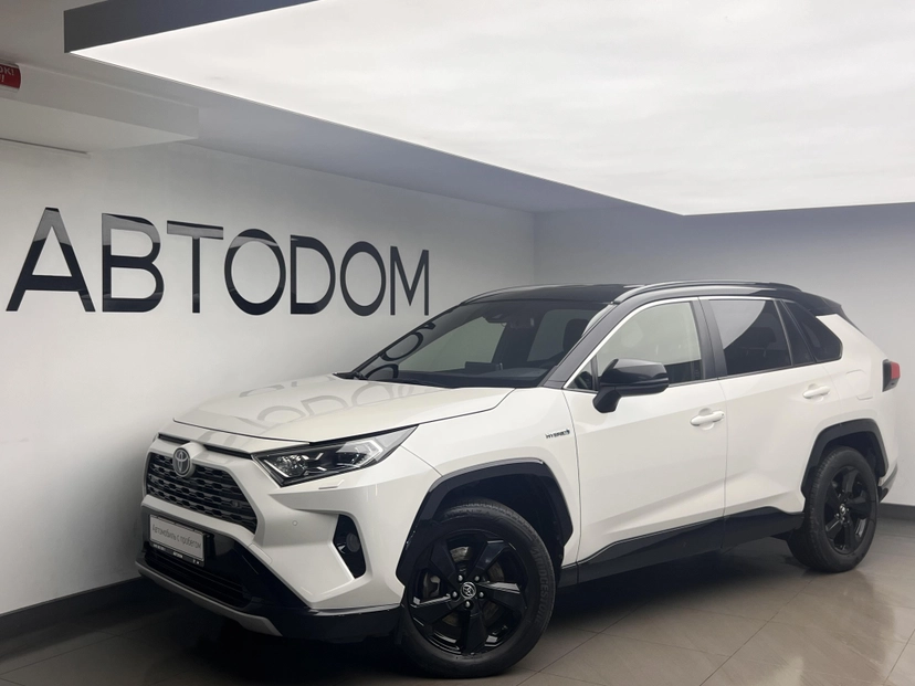 Автомобиль Toyota RAV4 V поколение (XA50) 2.5hyb CVT (218 л.с.) Elite Plus Белый 2018 с пробегом 183 404 км