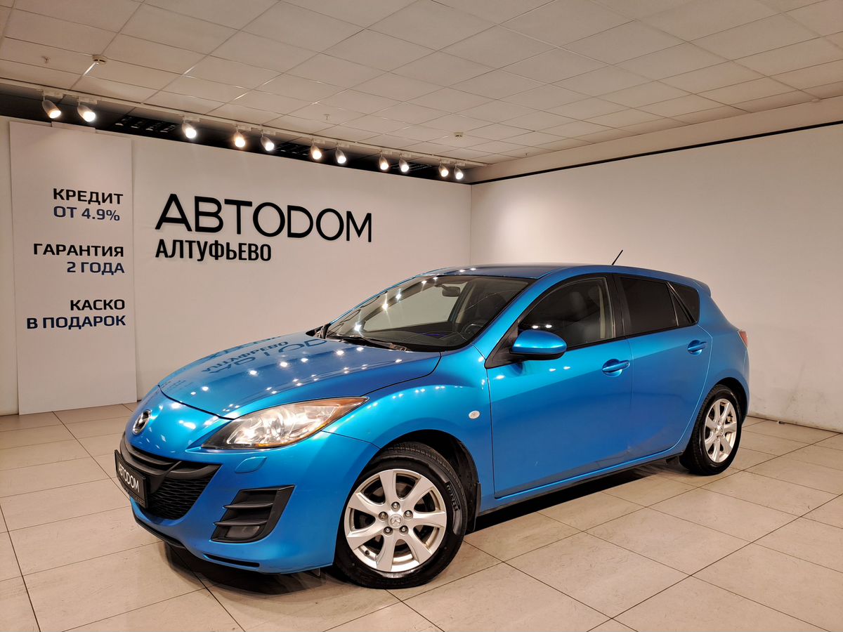 Автомобиль Mazda 3 II поколение (BL) 1.6 AT (105 л.с.) Touring Plus Голубой 2010 с пробегом 255 206 км