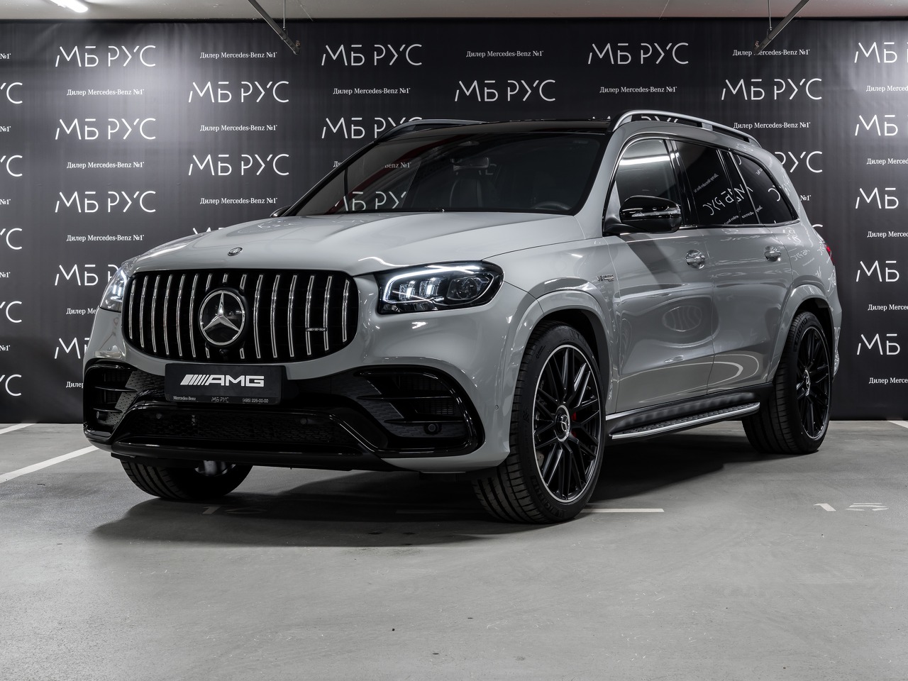 Автомобиль Mercedes-Benz GLS AMG II (X167) [рестайлинг] 4.0 AMT 4WD (612 л.с.) GLS 63 4MATIC+ Серый 2025 