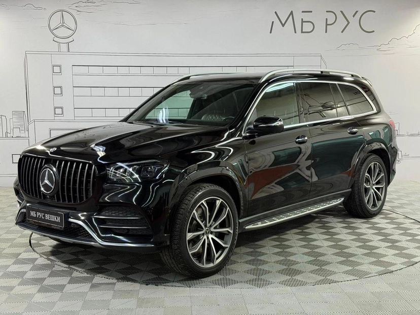 Автомобиль Mercedes-Benz GLS II поколение (X167) 450 3.0 AT 4Matic (367 л.с.) Premium Plus Чёрный 2019 с пробегом 147 644 км