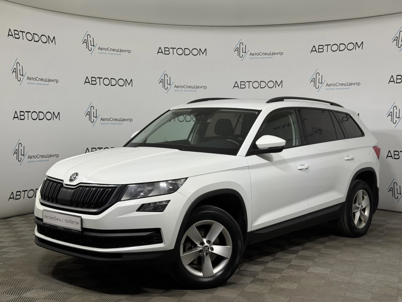 Автомобиль Skoda Kodiaq I поколение 1.4 AMT 4WD (150 л.с.) Style Белый 2019 с пробегом 132 642 км
