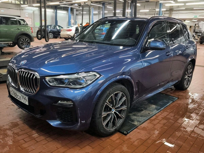 Автомобиль BMW X5 IV поколение (G05) 3.0d AT 4WD (249 л.с.) M Sport Pro Синий 2020 с пробегом 143 588 км