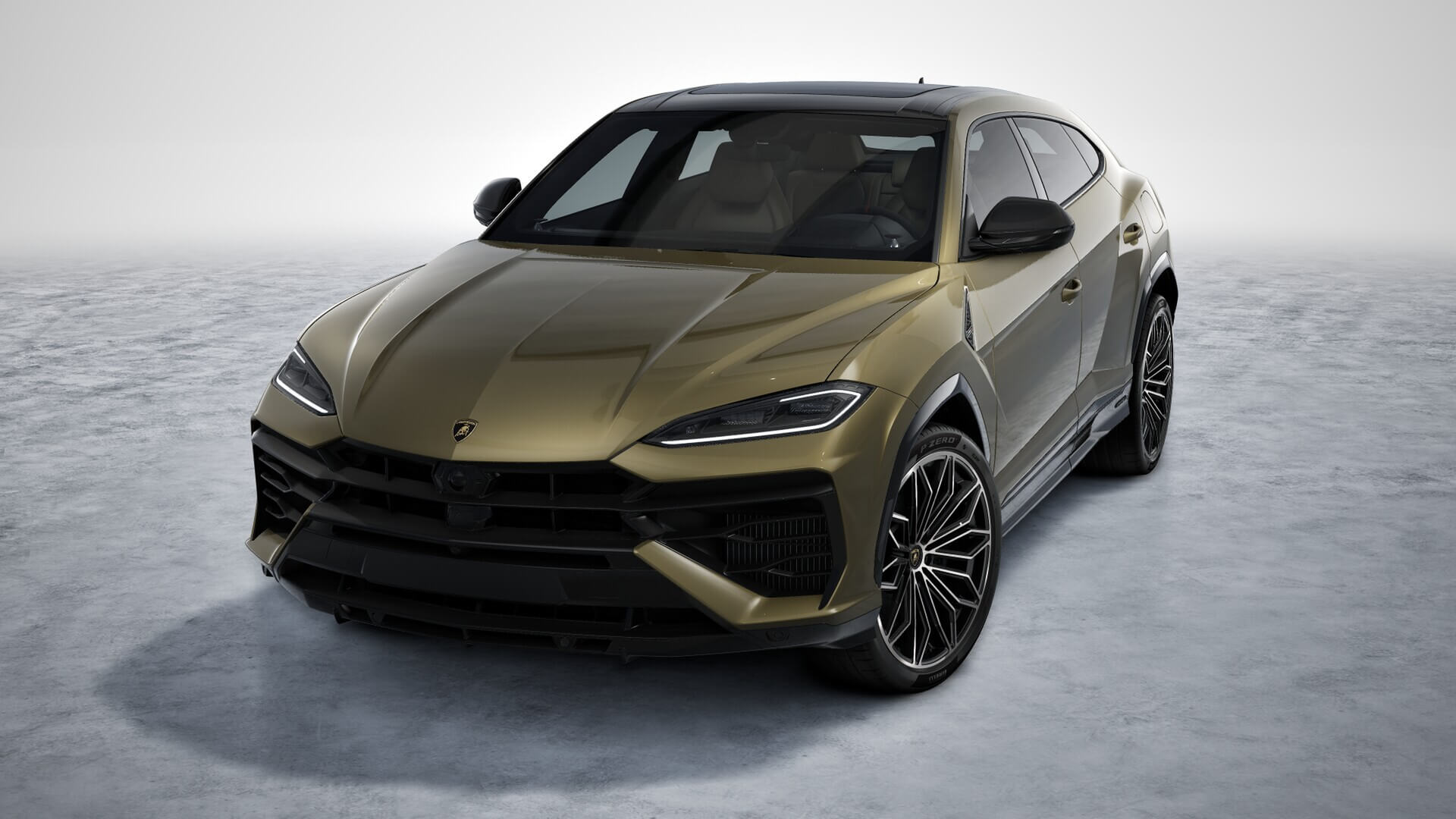 Автомобиль Lamborghini Urus I [рестайлинг] 4.0hyb AT 4WD (800 л.с.) SE Зелёный 2025 