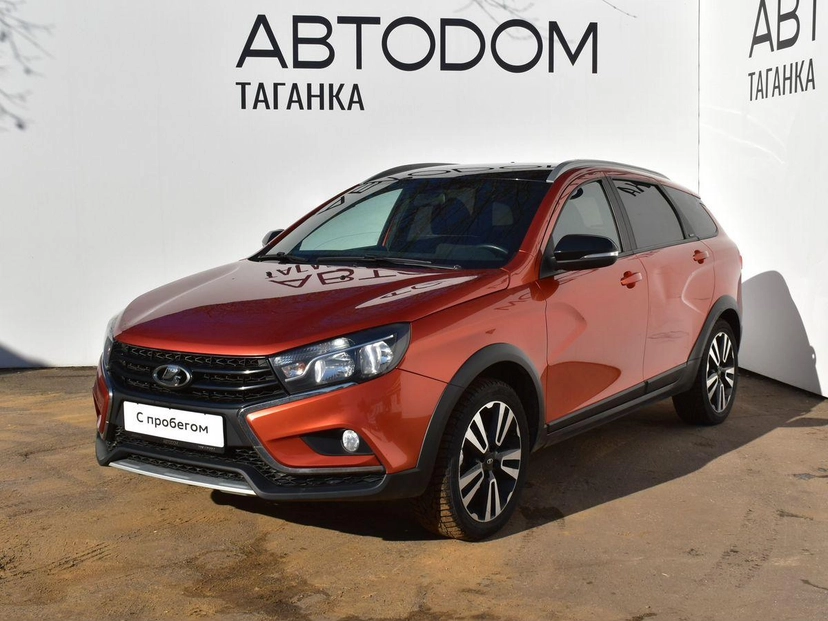 Автомобиль Lada (ВАЗ) Vesta I поколение 1.6 CVT (113 л.с.) Black Оранжевый 2021 с пробегом 115 993 км