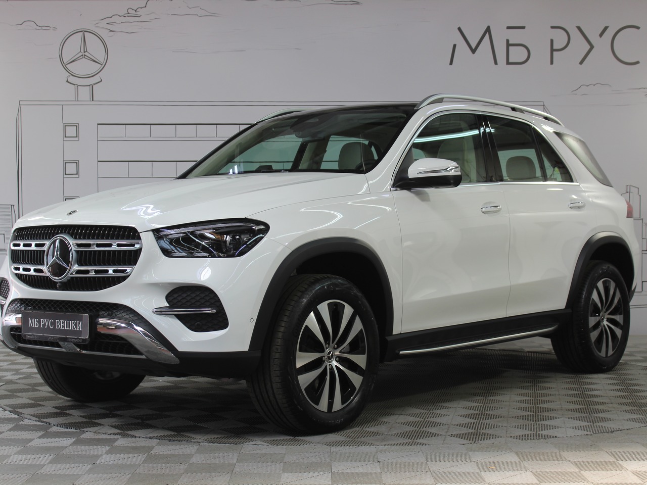 Mercedes-Benz GLE II (V167) [рестайлинг] 300 2.0d AT 4Matic (269 л.с.) Base Белый 2025 