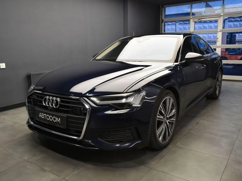 Audi A6 V поколение (C8) 3.0d AT 4WD (286 л.с.) Импорт Синий 2018 с пробегом 86 590 км