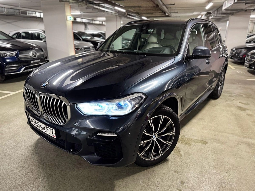 Автомобиль BMW X5 IV поколение (G05) 3.0d AT 4WD (249 л.с.) M Sport Plus Серый 2021 с пробегом 64 350 км