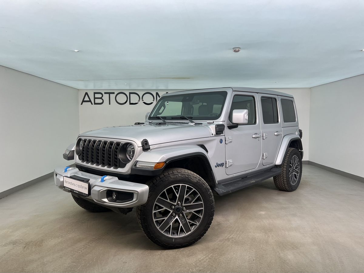 Автомобиль Jeep Wrangler IV (JL) [рестайлинг] 2.0hyb AT 4WD (381 л.с.) High Altitude Серый 2023 с пробегом 11 126 км