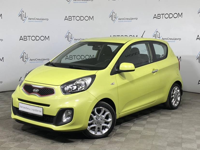 Автомобиль Kia Picanto II поколение 1.2 AT (85 л.с.) Comfort Зелёный 2013 с пробегом 23 044 км