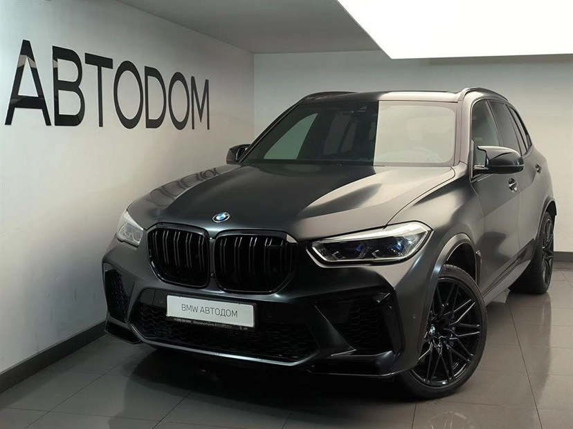 Автомобиль BMW X5 M III поколение (F95) 4.4 AT 4WD (600 л.с.) SE Чёрный 2021 с пробегом 49 050 км