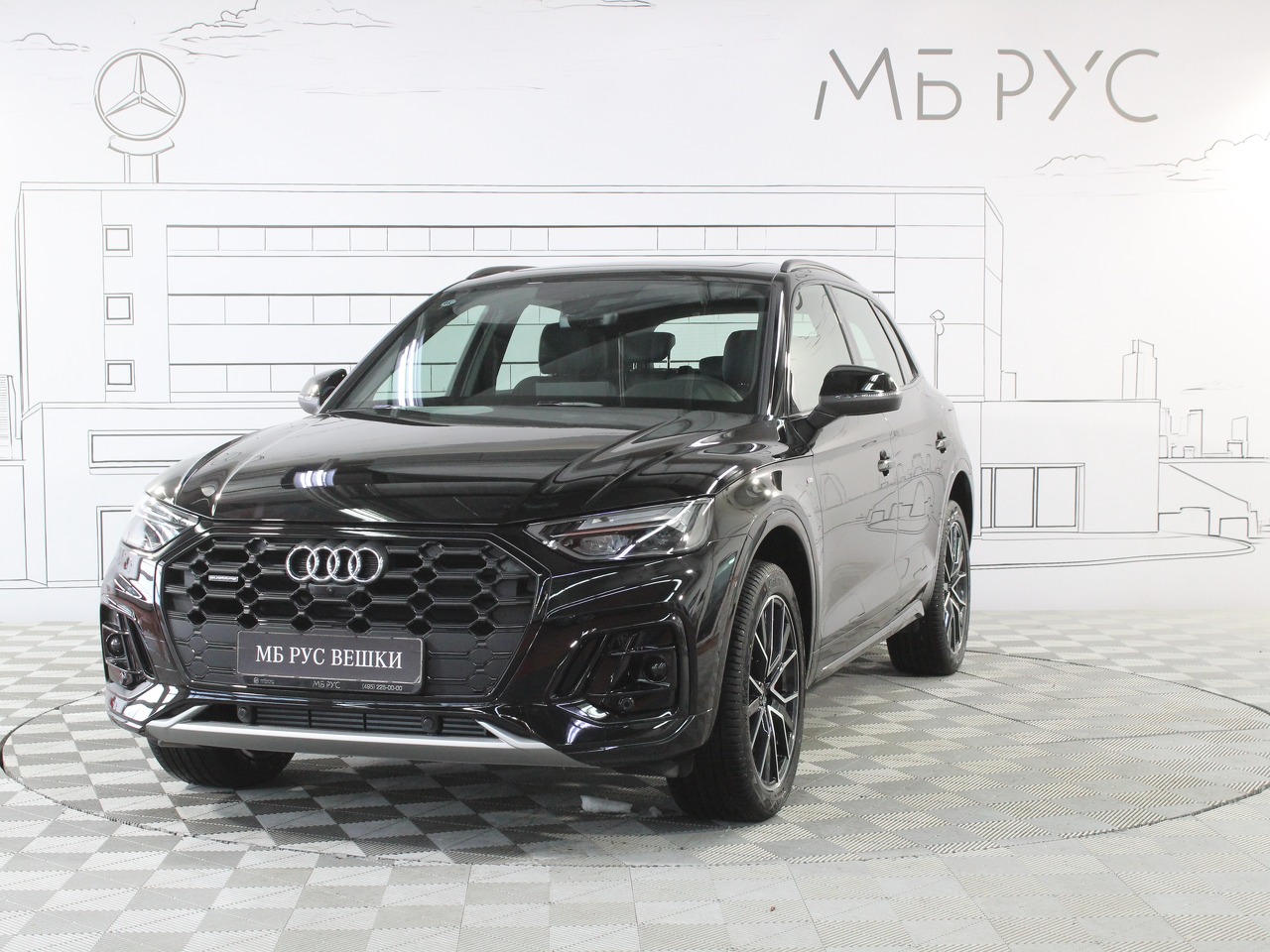 Автомобиль Audi Q5 II (FY) [рестайлинг] 2.0 AMT 4WD (245 л.с.) 45 TFSI quattro Premium Dynamic Чёрный 2025 