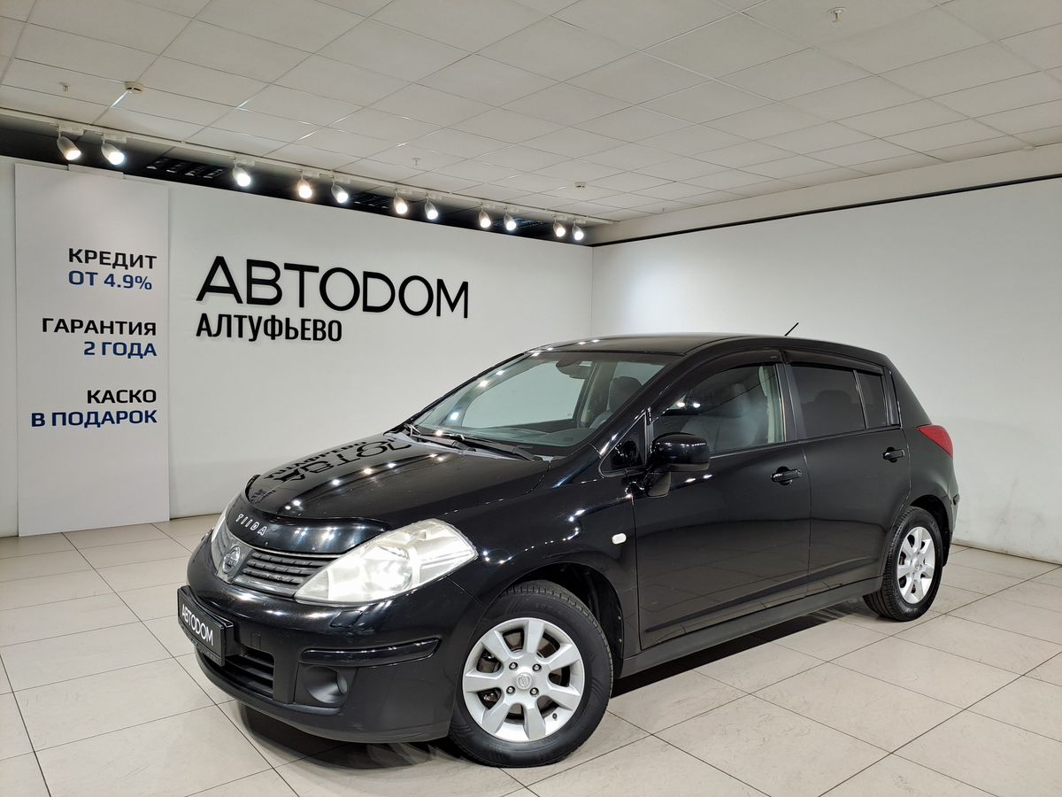 Nissan Tiida I поколение (C11) 1.6 AT (110 л.с.) Base Чёрный 2007 с пробегом 253 686 км