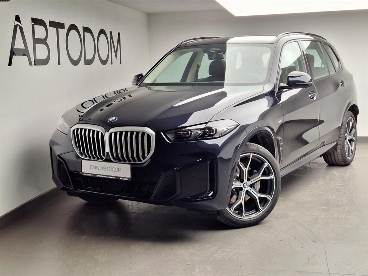 Автомобиль BMW X5 IV (G05) [рестайлинг] 2.0 AT 4WD (258 л.с.) M Sport Чёрный 2025 