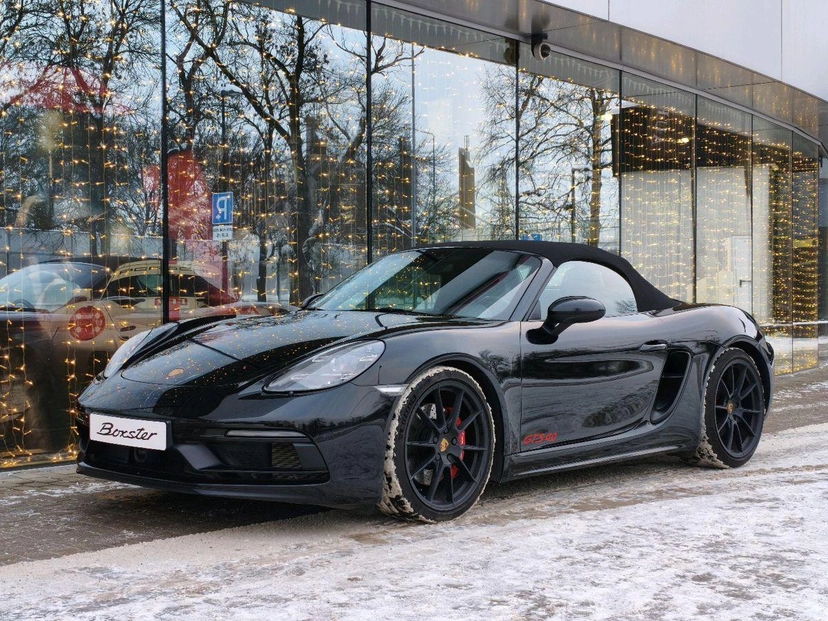 Автомобиль Porsche Boxster IV поколение (982) GTS 4.0 4.0 AMT (400 л.с.) GTS Чёрный 2021 с пробегом 10 307 км