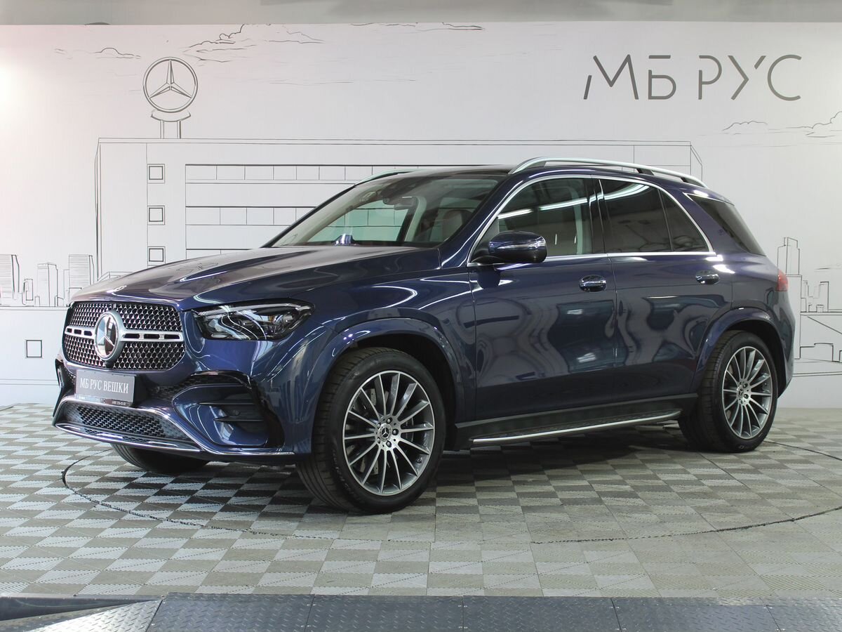 Mercedes-Benz GLE II (V167) [рестайлинг] 450 3.0 AT 4Matic (381 л.с.) Base Синий 2024 с пробегом 21 000 км