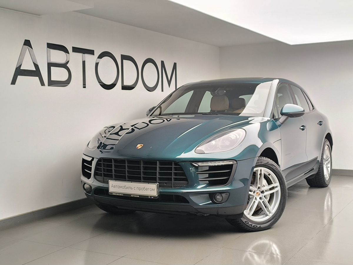 Автомобиль Porsche Macan I поколение S 3.0 AMT 4WD (340 л.с.) S Зелёный 2015 с пробегом 123 208 км