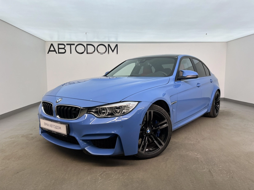 Автомобиль BMW M3 V поколение (F80) 3.0 AMT (431 л.с.) Base Синий 2016 с пробегом 38 480 км