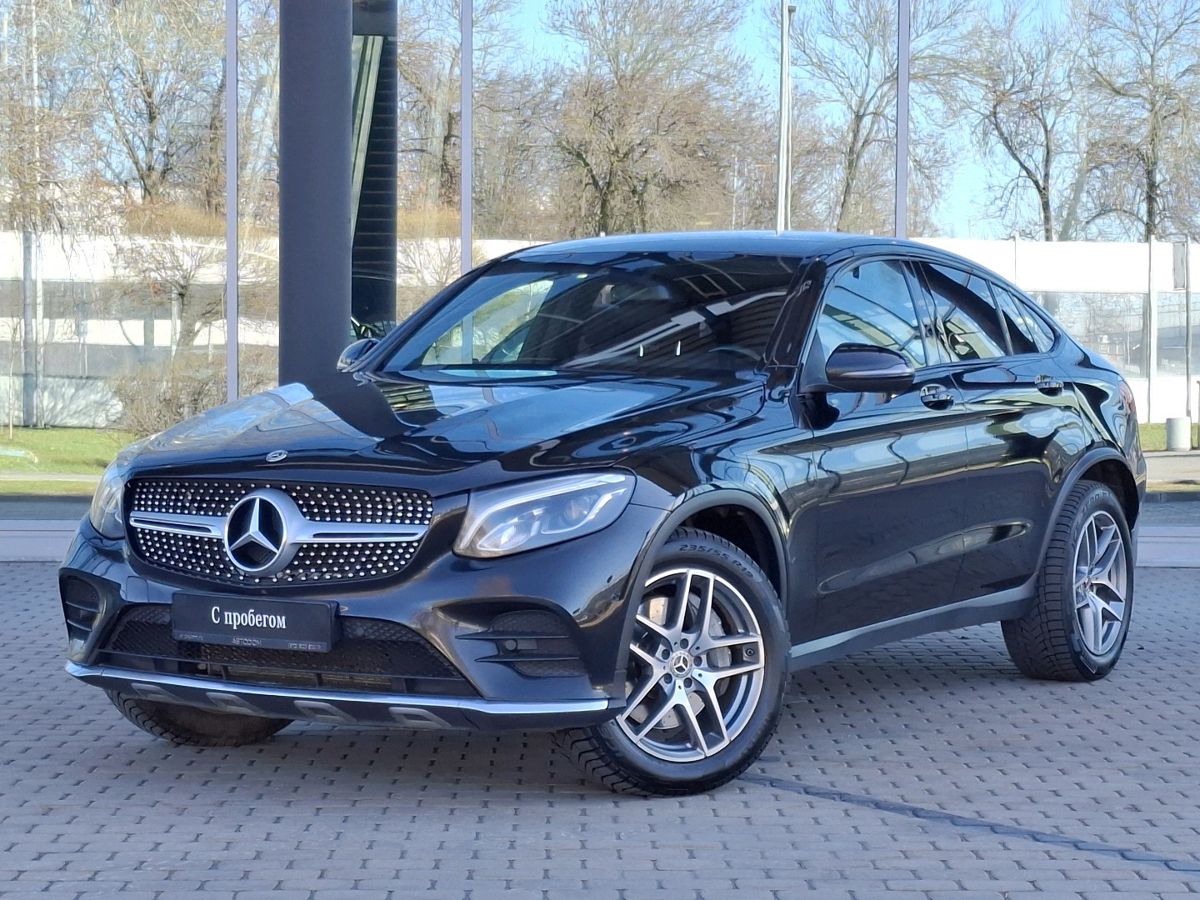 Автомобиль Mercedes-Benz GLC coupe I поколение (C253) 250 2.1d AT 4Matic (204 л.с.) Sport Чёрный 2018 с пробегом 124 200 км