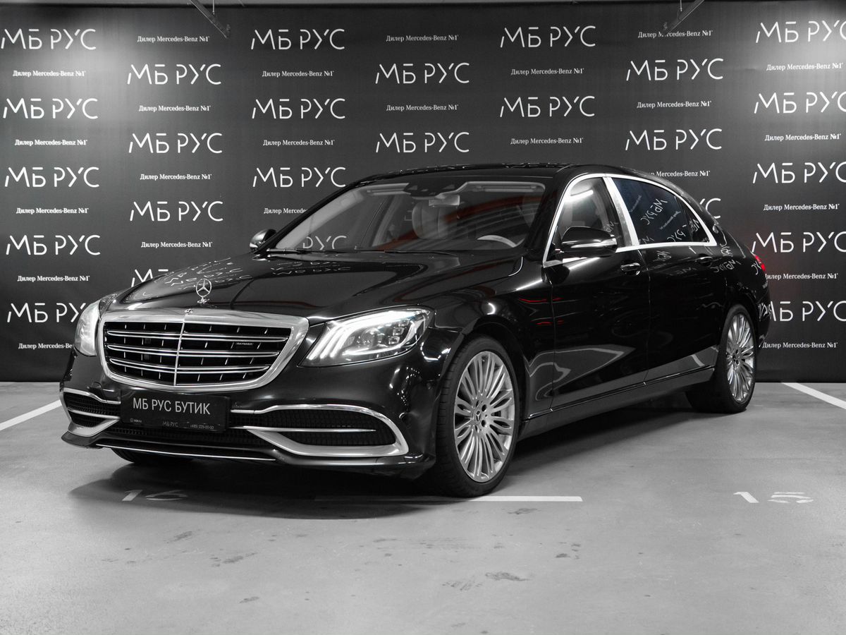 Mercedes-Benz Maybach S-Класс I (X222) [рестайлинг] 450 3.0 AT 4Matic (367 л.с.) Base Чёрный 2018 с пробегом 154 718 км