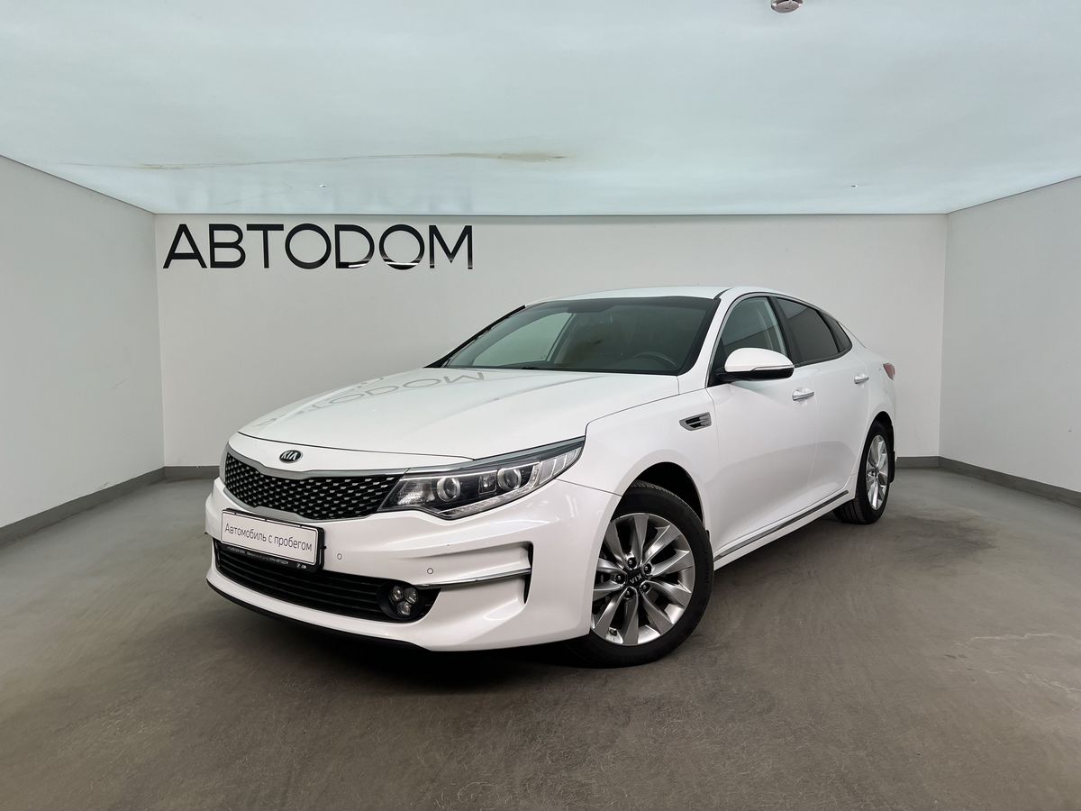 Kia Optima IV поколение 2.4 AT (188 л.с.) Prestige Белый 2018 с пробегом 108 233 км