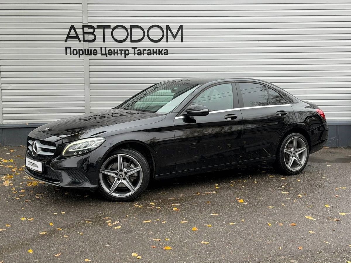 Mercedes-Benz C-Класс IV (W205/S205/C205) [рестайлинг] 200 1.5 AT 4Matic (184 л.с.) Base Чёрный 2018 с пробегом 131 841 км